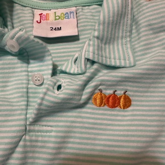 Jelly bean blue pumpkin polo - Picture 2 of 3
